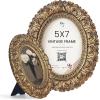 image97 Decor Vintage Picture Frames 4x6  Antique Oval Picture Frame 4x6 Ornate Gold Frame 4 X 6 For Tabletop And Wall Hanging Antique Wall DecorFloral