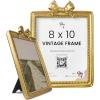 image97 Decor Vintage Picture Frames 5x7  Gold 5x7 Picture Frame Vintage Style Ornate 5 x 7 Frames for Pictures Antique 5 By 7 Frame For Tabletop And Wall Hanging Antique Wall DecorGolden Bow