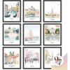 image97 Decor Vintage Travel Posters  Retro Wall Art For Home Around World Destination Pictures Famous City Artwork For Classroom Decoration 8x10 Unframed