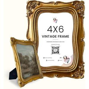 image97 Decor 5x7 Oval Picture Frame  Vintage 5x7 Picture Frame Gold Rustic 5 x 7 Gold Frames 5 By 7 Ornate Photo Frames For Tabletop And Wall HangingGolden Victorian