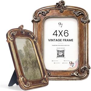 image97 Decor 5x7 Vintage Picture Frame  5x7 Picture Frames Antique Ornate Gold Frame 5 x 7 Small 5 x 7 Picture Frames Wall Hanging For Home DecorBronze Ornate