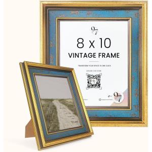 image97 Decor 8x10 Vintage Picture Frame  8x10 Picture Frame Gold Vintage 8 x10 Gold Frame For Posters Rustic 8 x 10 Frame Wall Hanging For Home Decor