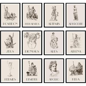 image97 Decor Ancient Greek Mythology Decor  Greek Decoration Apollo God Posters Greece Mythology Gifts Greece Wall Art Prints Aphrodite Poseidon Athena Goddess Party Decorations 8x10 UnframedGreek 4