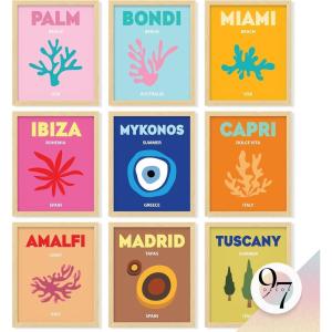 image97 Decor Cute Preppy Room Decor Aesthetic  40pcs Coastal Preppy Collage Kit Colorful Preppy Posters For Teen Girls Room Preppy Beach Room Decor Summer Travel Wall Art Prints Dorm Decorations 4x6Preppy 9x8x10