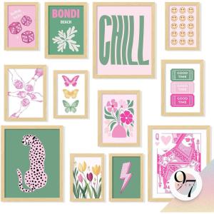 image97 Decor Cute Preppy Room Decor Teen Girls  Colorful Preppy Wall Decor Trendy Preppy Posters For Room Aesthetic Preppy Pictures For Wall Eclectic Gallery Wall Prints Dorm Decorations UnframedColorful