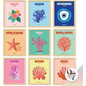 image97 Decor Cute Preppy Room Decor Teen Girls  Colorful Preppy Wall Decor Trendy Preppy Posters For Room Aesthetic Preppy Pictures For Wall Eclectic Gallery Wall Prints Dorm Decorations UnframedPreppy City