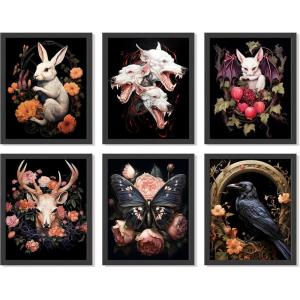 image97 Decor Dark Academia Wall Art Prints  Gothic Bedroom Decor Vintage Goth Posters For Room Aesthetic Halloween Witchy Prints Moody Goth Room Decor Emo Home Decorations unframedFantasy Whimsigoth