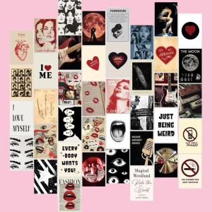 image97 Decor Downtown Girl Room Decor  40 Pcs Mini Posters For Room Aesthetic Small Downtown Girl Wall Collage Kit Retro Red Pictures Y2k Wall Art Prints Dorm Decorations For College Girls 4x6