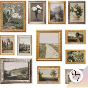 image97 Decor French Country Wall Art Decor  Vintage Wall Art Prints Cottagecore Wall Decor Vintage Botanical Print Nature Poster Landscape Painting Farmhouse Spring Pictures For Home Bedroom Unframed