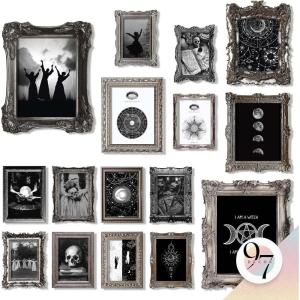 image97 Decor Halloween Bathroom Decor  Vintage Ghost Wall Art Prints Gothic Bathroom Wall Art Posters For Room Aesthetic Spooky Ghost Pictures Cute Halloween Decorations Indoor For Home unframedWitchy
