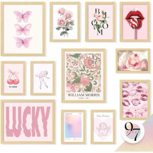 image97 Decor LARGE 11x14 Pink Coquette Room Decor Aesthetic  Vintage Coquette Wall Decor Cute Coquette Posters For Girls Dorm Decorations Girly Wall Art Prints Bow Pictures For Bedroom UnframedCoquette Gx8x10