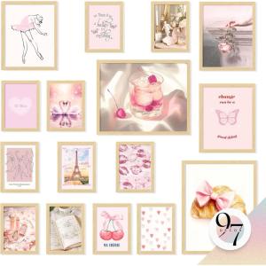 image97 Decor LARGE 11x14 Pink Coquette Room Decor Aesthetic  Vintage Coquette Wall Decor Cute Coquette Posters For Girls Dorm Decorations Girly Wall Art Prints Bow Pictures For Bedroom UnframedDreamy Coquette Gx11x14