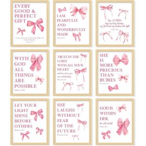 image97 Decor LARGE 11x14 Pink Coquette Room Decor Aesthetic  Vintage Coquette Wall Decor Cute Coquette Posters For Girls Dorm Decorations Girly Wall Art Prints Bow Pictures For Bedroom UnframedCoquette 9x8x10