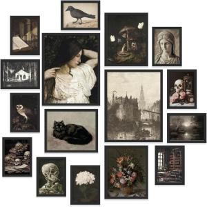 image97 Decor LARGE 11x14 Vintage Dark Academia Posters  11x14 Dark Academia Decor For Bedroom Moody Wall Art Witchy Art Prints Gothic Pictures Wall Decorations Goth Paintings For Home Office Unframed