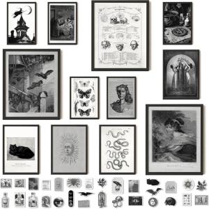 image97 Decor LARGE 11x14 Vintage Wall Art Prints  Large Vintage Pictures Wall Decor Farmhouse French Country Decor For Bedroom Botanical Posters Landscape Paintings Gallery Wall Prints For Home UnframedWitchy