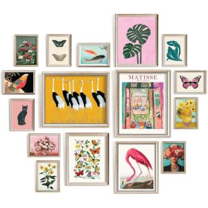 image97 Decor LARGE11x14 Eclectic Wall Art Prints  Large Maximalist Wall Decor Colorful Home Decor Funky Prints For Wall Decor Aesthetic Trendy Gallery Wall Pictures Artsy Room Decor For Bedroom Unframed