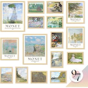 image97 Decor Large 11x14 Claude Monet Wall Art  Claude Monet Prints For Wall Decor Vintage Monet Poster For Room Aesthetic Floral Impressionist Wall Art Eclectic Famous Art Prints For Home UnframedMonet 2