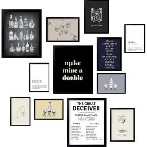 image97 Decor Large 11x14 Vintage Cocktail Poster  Colorful Cocktail Wall Art Retro Bar Cart Decor And Accessories Cute Apartment Aesthetic Pictures Cocktails Recipe Art For College Dorm UnframedMinimal Bar