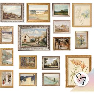 image97 Decor Large 11x14 Vintage Wall Art Prints  16 Unframed Posters Farmhouse French Country Decor For Bedroom Living Room Dining Room Kitchen