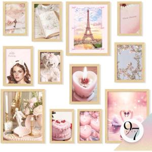 image97 Decor Pink Coquette Room Decor Aesthetic  Vintage Wall Decor Cute Posters for Girls Dorm Decorations Girly Wall Art Prints Pink Pictures for Bedroom 8x10 UnframedCoquette Gx8x10