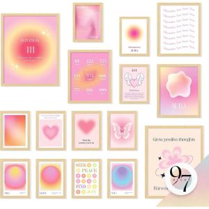 image97 Decor Pink Coquette Room Decor Aesthetic  Vintage Wall Decor Cute Posters for Girls Dorm Decorations Girly Wall Art Prints Pink Pictures for Bedroom 8x10 UnframedAngel Number Gx11x14