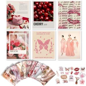 image97 Decor Pink Coquette Room Decor Aesthetic  Vintage Wall Decor Cute Posters for Girls Dorm Decorations Girly Wall Art Prints Pink Pictures for Bedroom 8x10 UnframedCoquette Gallery