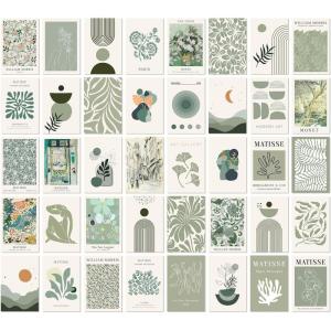image97 Decor Sage Green Wall Art Prints  Sage Green Posters For Room Aesthetic Pictures Cozy Boho Paintings Wall Decor Abstract Wall Art Gallery Wall Prints For Bedroom Dorm Decorations 8x10 UnframedSage Green 40x4x6