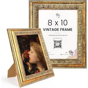 image97 Decor Vintage 8x10 Picture Frame Gold  Rustic 8x10 Gold Frame Ornate Golden Picture Frame 8 x 10 Antique Golden 8 x 10 Frames Victorian 8 By 10 Frames For Wall HangingVintage