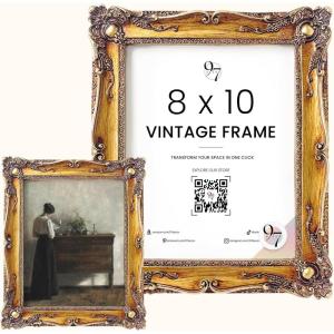 image97 Decor Vintage 8x10 Picture Frame Gold  Rustic 8x10 Gold Frame Ornate Golden Picture Frame 8 x 10 Antique Golden 8 x 10 Frames Victorian 8 By 10 Frames For Wall HangingBronze
