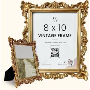 image97 Decor Vintage 8x10 Picture Frame Gold  Rustic 8x10 Gold Frame Ornate Golden Picture Frame 8 x 10 Antique Golden 8 x 10 Frames Victorian 8 By 10 Frames For Wall HangingRoyal