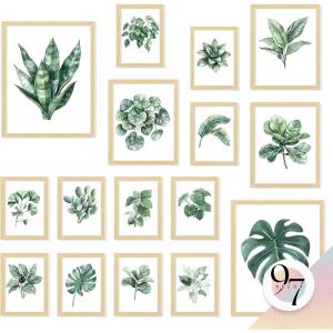 image97 Decor Vintage Botanical Wall Art  Greenery Plant Posters For Room Aesthetic Retro Green Plant Pictures Wall Decor Vintage Botanical Prints For Home Bedroom Office Decorations 8x 10 UnframedModern Coffee Gx11x14