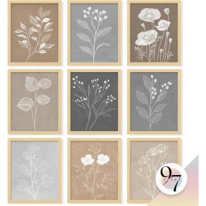 image97 Decor Vintage Botanical Wall Art  Retro Floral Wall Art Posters Farmhouse Pictures Wall Decor Vintage Botanical Prints For Home Bedroom Office Decorations 8x10 Unframed