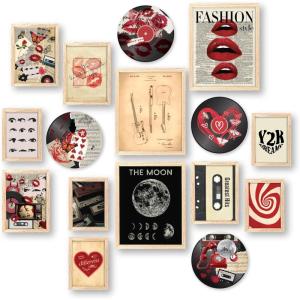 image97 Decor Vintage Downtown Girl Room Decor  Y2k Posters For Room Aesthetic Pictures Cute Y2k Room Decor 2000s Prints Retro Red Wall Art For Teen Girls College Dorm Bedroom Decorations UnframedDowntown Romance 8x10