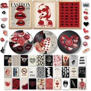 image97 Decor Vintage Downtown Girl Room Decor  Y2k Posters For Room Aesthetic Pictures Cute Y2k Room Decor 2000s Prints Retro Red Wall Art For Teen Girls College Dorm Bedroom Decorations UnframedDowntown Red Pop 8x10