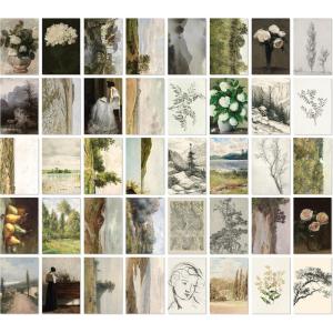 image97 Decor Vintage Framed Wall Art  Framed Vintage Wall Art Prints Vintage Posters For Room Aesthetic Lanscape Prints For Wall Decor Moody Gallery Wall Pictures Botanical Paintings For Home BedroomVintage 40x4x6