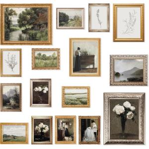 image97 Decor Vintage Framed Wall Art  Framed Vintage Wall Art Prints Vintage Posters For Room Aesthetic Lanscape Prints For Wall Decor Moody Gallery Wall Pictures Botanical Paintings For Home BedroomVintage Gx11x14