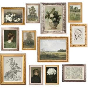 image97 Decor Vintage Framed Wall Art  Framed Vintage Wall Art Prints Vintage Posters For Room Aesthetic Lanscape Prints For Wall Decor Moody Gallery Wall Pictures Botanical Paintings For Home BedroomVintage Antique Gx8x10