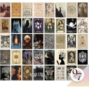 image97 Decor Vintage Halloween Wall Art Prints  Dark Halloween Pictures Wall Decor Creepy Ghost Painting Witchy Posters For Room Aesthetic Spooky Artwork Witch Decorations For Bedroom unframedWitchy
