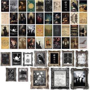 image97 Decor Witchy Home Decor  Vintage Gothic Decor for Home Creepy Goth Posters Halloween Art Prints