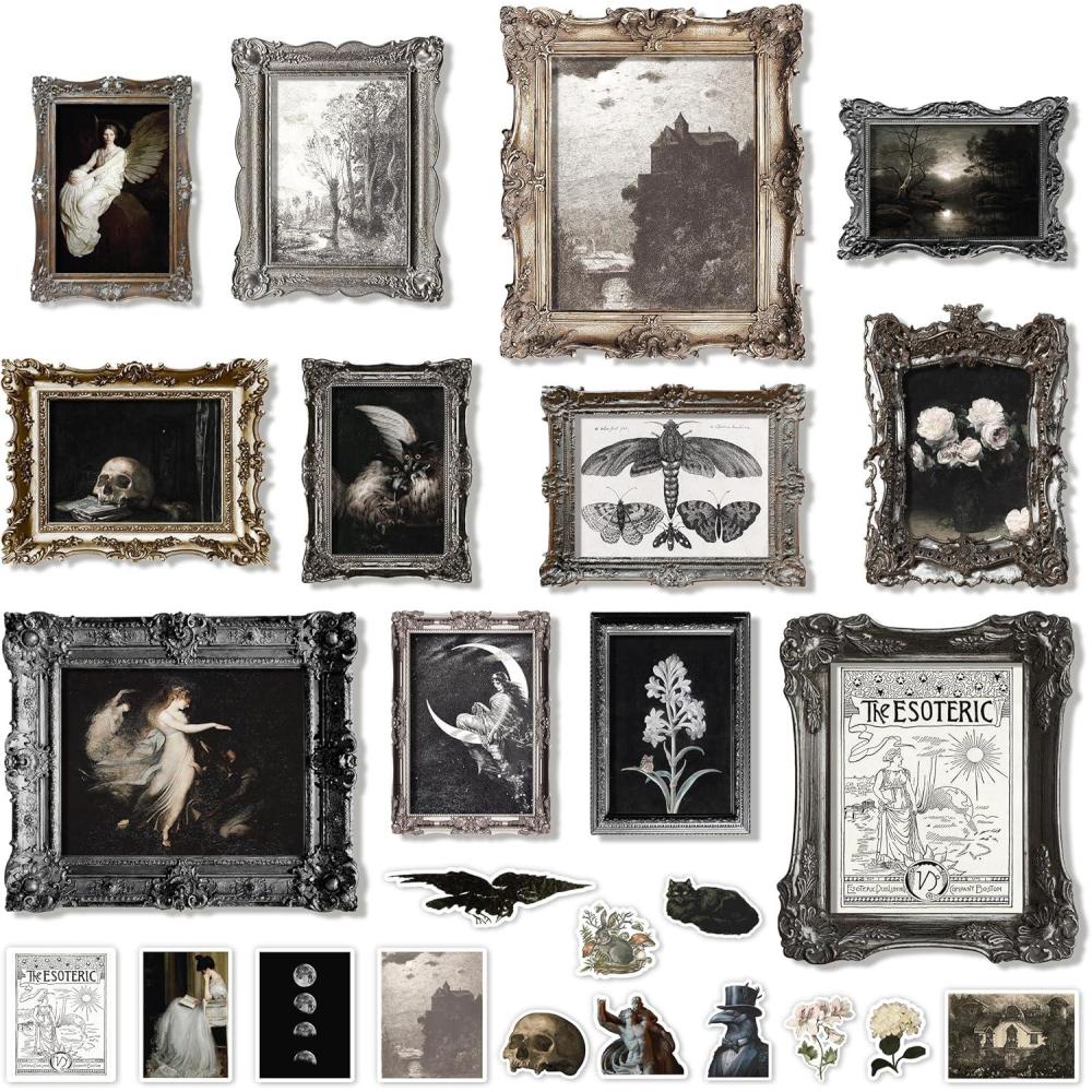 image97 Decor Large 11x14 Gothic Home Decor Aesthetic  Large Vintage Witchy Decor Gothic Wall Art Goth Room Witch Pictures Witchy Halloween Dark Goth Posters For Bedroom Decorations UnframedGothic Romantic Gx8x10