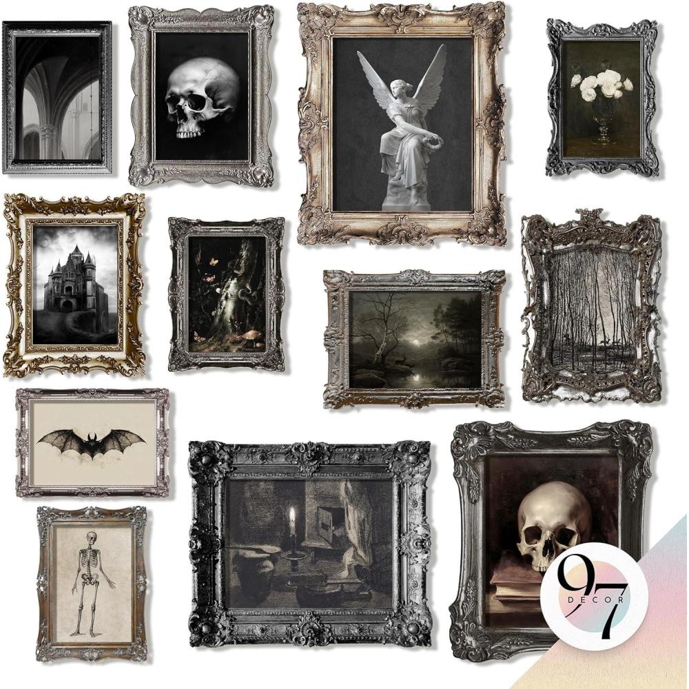 image97 Decor Large 11x14 Gothic Home Decor Aesthetic  Large Vintage Witchy Decor Gothic Wall Art Goth Room Witch Pictures Witchy Halloween Dark Goth Posters For Bedroom Decorations UnframedGothic Memory Gx8x10