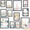 image97 Decor Vintage Travel Posters Wall Art  Retro Travel Decor For Home Traveling Art Prints For Wall Around The World Destination Pictures Famous City Artwork For Classroom Decoration Unframed
