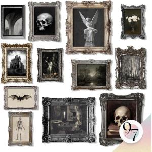 image97 Decor Large 11x14 Gothic Home Decor Aesthetic  Large Vintage Witchy Decor Gothic Wall Art Goth Room Witch Pictures Witchy Halloween Dark Goth Posters For Bedroom Decorations UnframedGothic Memory Gx8x10