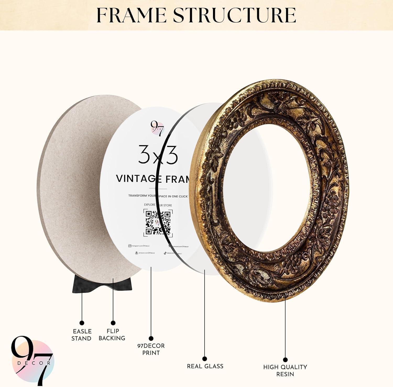 image97 Decor Gold Oval Frame 8x10  Gold Vintage Picture Frames 8x10 Antique Ornate Frames 8 X 10 With Glass Front For Tabletop Photo Display And Wall Hanging Golden Rose Frame 8 By 10Victorian Round