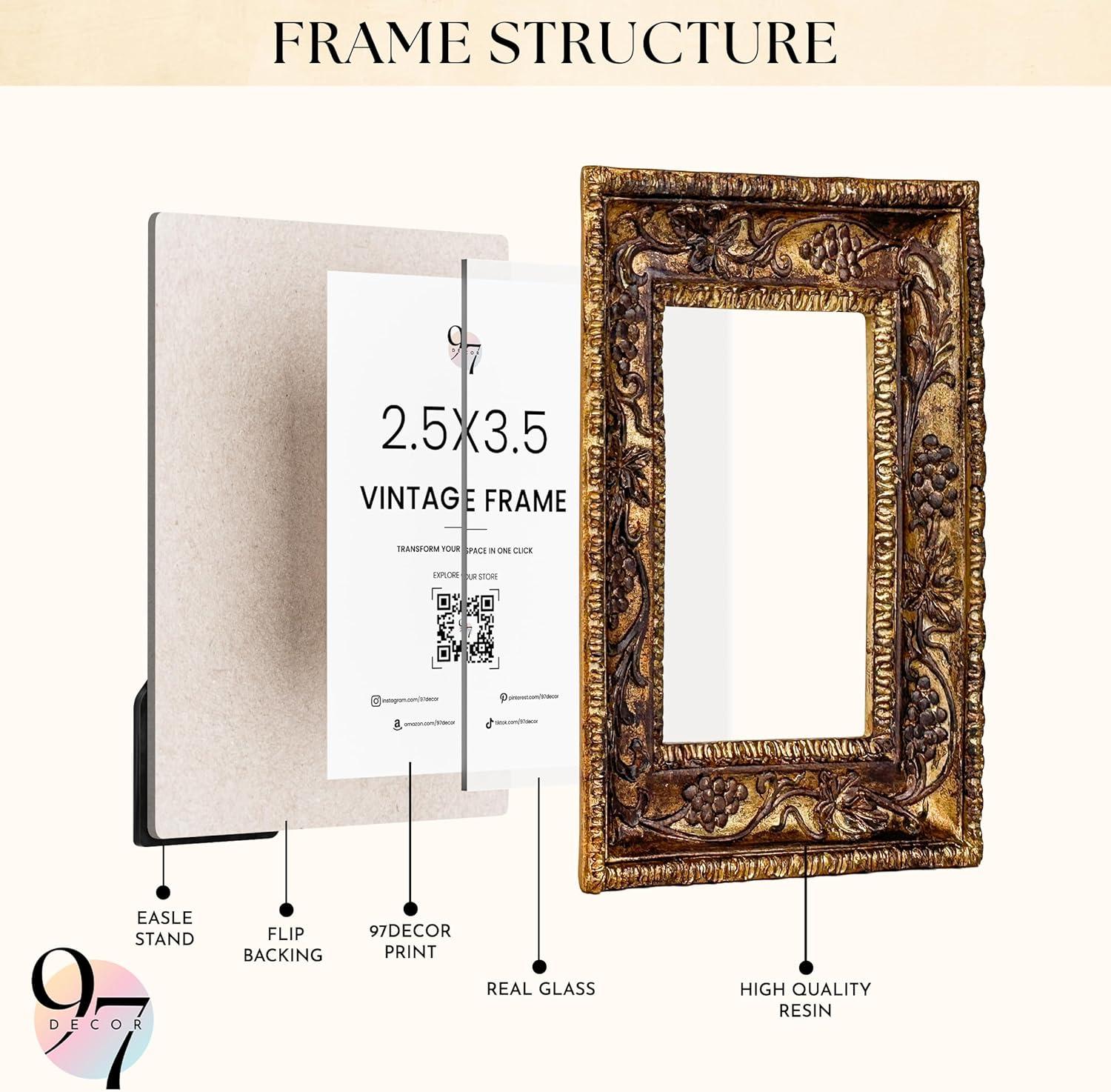 image97 Decor Gold Oval Frame 8x10  Gold Vintage Picture Frames 8x10 Antique Ornate Frames 8 X 10 With Glass Front For Tabletop Photo Display And Wall Hanging Golden Rose Frame 8 By 10Victorian Rectangle