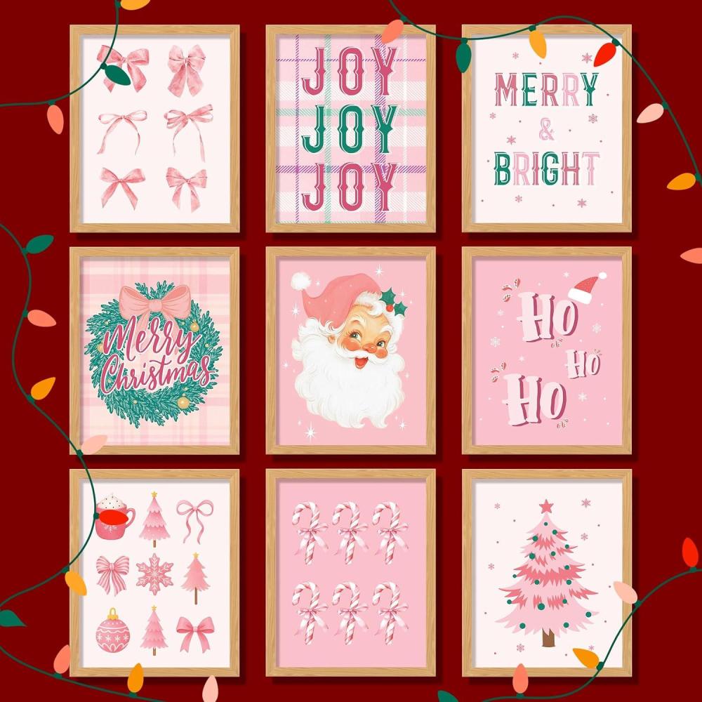 97 Decor Vintage Christmas Prints Unframed – Moody Christmas Pictures