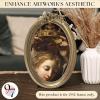 image97 Decor Gold Oval Frame 8x10  Gold Vintage Picture Frames 8x10 Antique Ornate Frames 8 X 10 With Glass Front For Tabletop Photo Display And Wall Hanging Golden Rose Frame 8 By 10Rose Oval