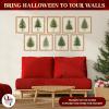 image97 Decor Vintage Christmas Prints Unframed  Moody Christmas Pictures Wall Decor Aesthetic Holiday Poster Winter Art Reindeer Pine Tree Photo Santa Artwork Retro Xmas Painting For Home BedroomPine Tree
