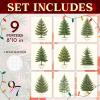 image97 Decor Vintage Christmas Prints Unframed  Moody Christmas Pictures Wall Decor Aesthetic Holiday Poster Winter Art Reindeer Pine Tree Photo Santa Artwork Retro Xmas Painting For Home BedroomPine Tree