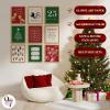 image97 Decor Vintage Christmas Prints Unframed  Rustic Christmas Wall Art Winter Pictures Wall Decor Aesthetic Pine Tree Prints Reindeer Poster Xmas Artwork Santa Photo Holiday Decorations For BedroomChristmas 9Pcs